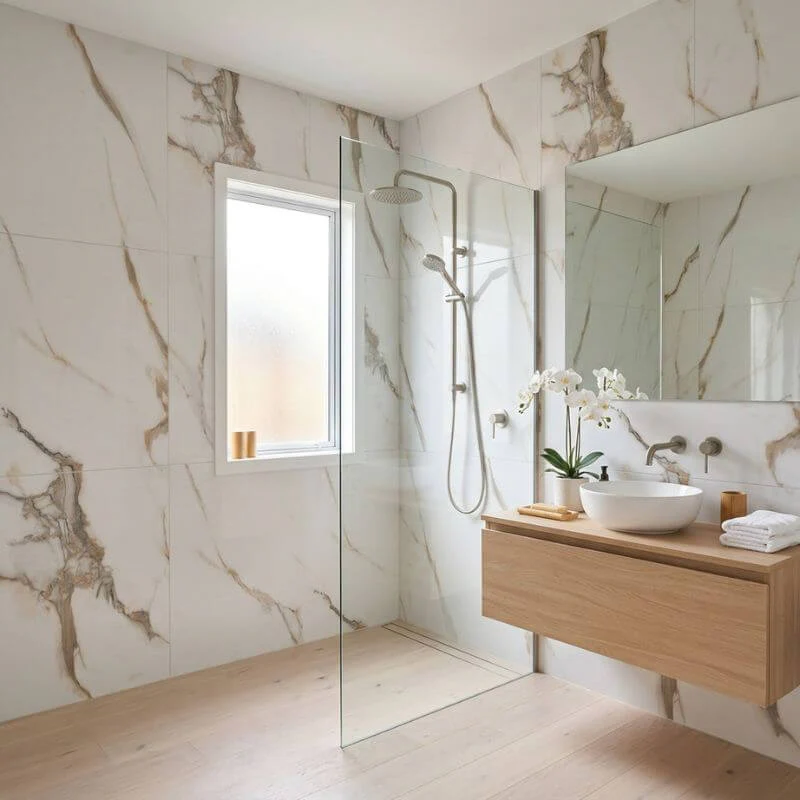 Beige Marble Tile Wall Panel - 600mm - Image 3