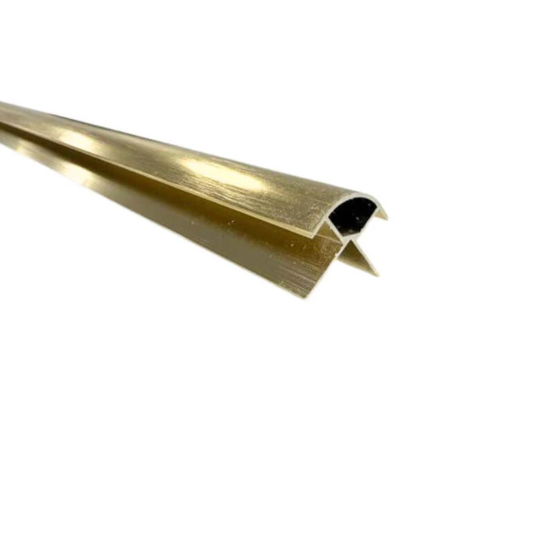 Brushed Brass Aluminium External Corner