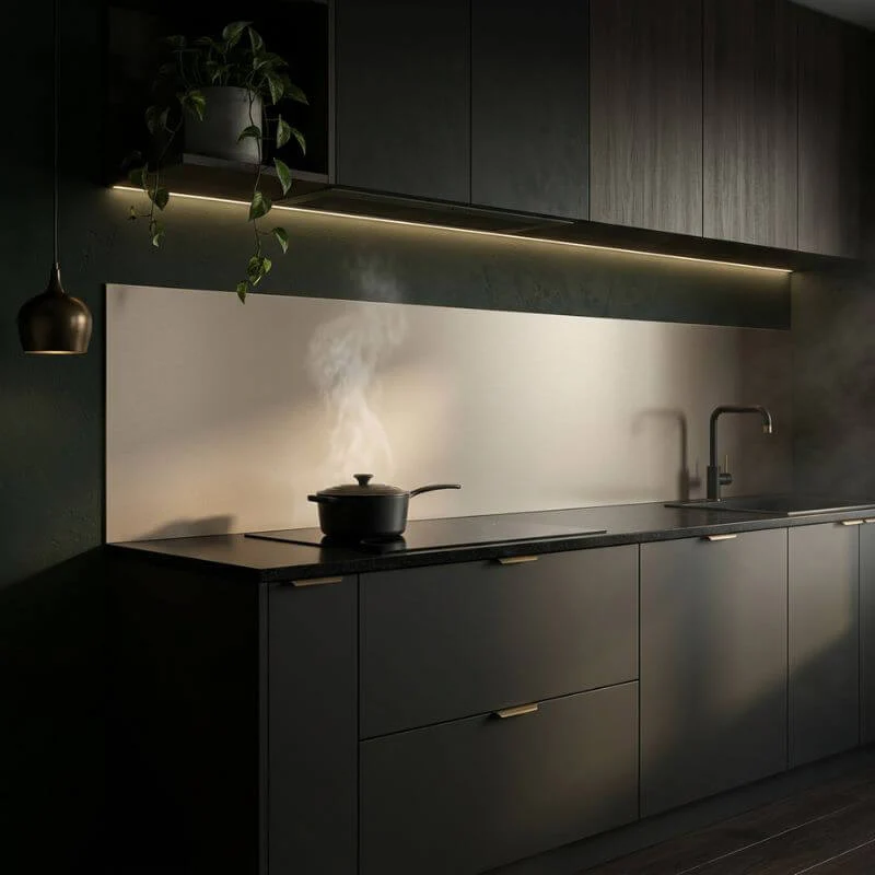 Champagne Kitchen Splashback - 3M | Eldhaus - Image 5