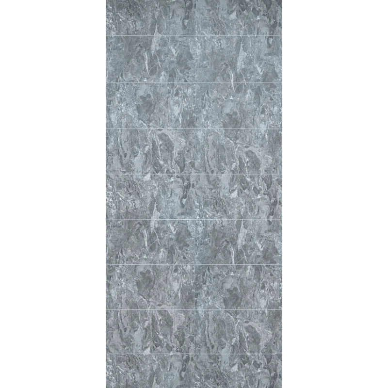 Dark Grey Marble Tile Effect Panel - 600mm - Image 3