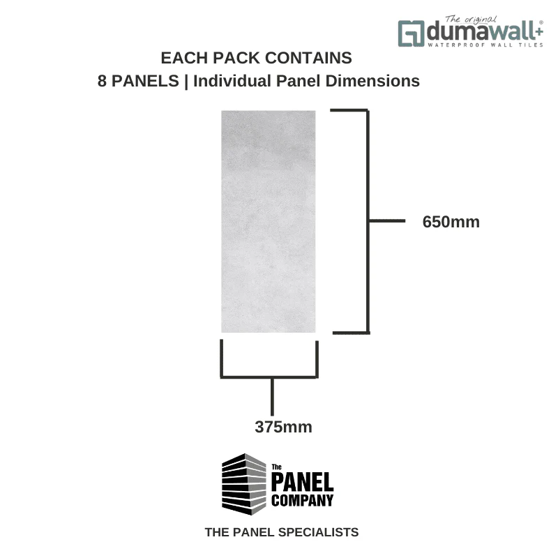 Dumawall Plus Cloudy White | Solid Bathroom Wall Tile | 8 Pack - Image 4