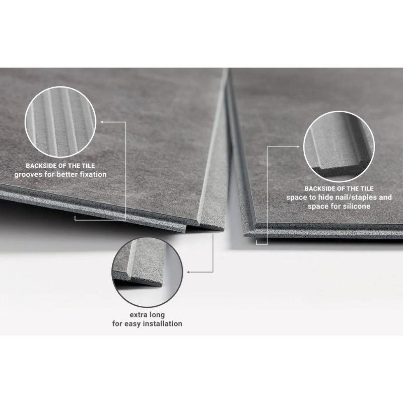 Dumawall Plus Light Cement | Solid Bathroom Wall Tile | 8 Pack - Image 3