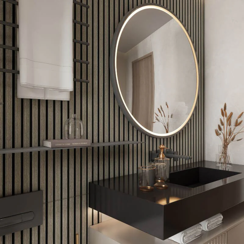 Grey Oak Water Resistant Slat Wall Panel - Image 3