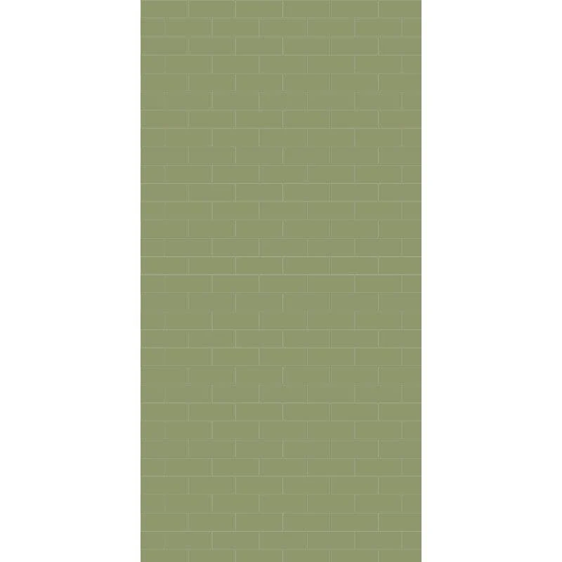 Imprevia Compact Sage Green Metro Tile Wall Panel - 1.2M x 2.4M - Image 5