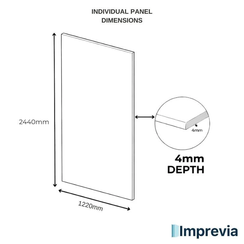 Imprevia Compact Silver Grey Plain Velvet Wall Panel - 1.2M x 2.4M - Image 5