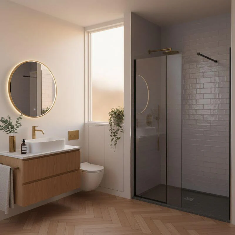 Imprevia Compact Silver Grey Metro Tile Wall Panel - 1.2M x 2.4M - Image 3