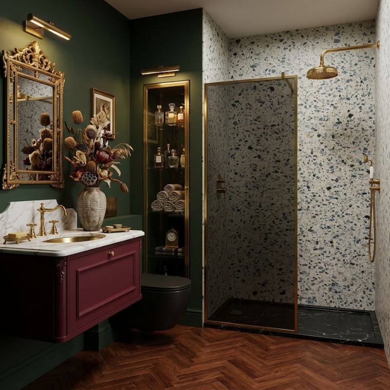 Imprevia Skye Terrazzo PVC Shower Panel - 1M x 2.4M - Image 2