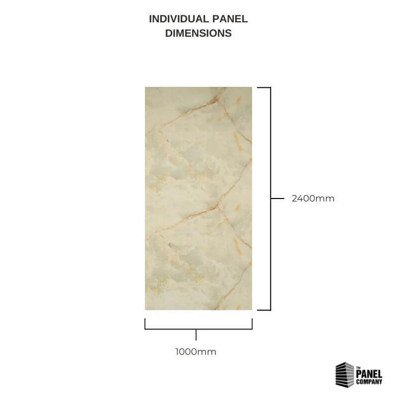 Imprevia Opal Onyx PVC Shower Panel - 1M x 2.4M - Image 10