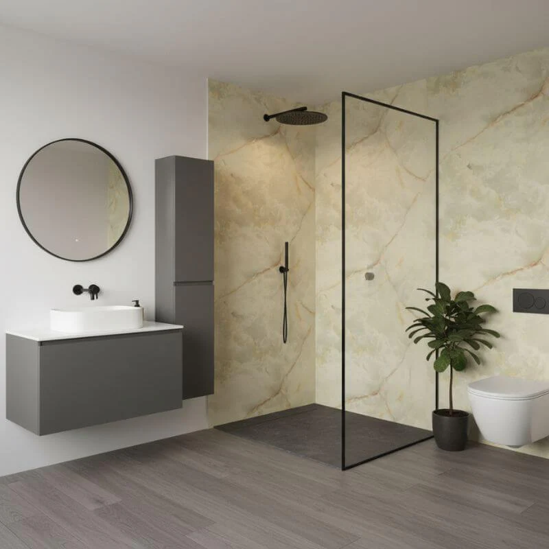 Imprevia Opal Onyx PVC Shower Panel - 1M x 2.4M - Image 7