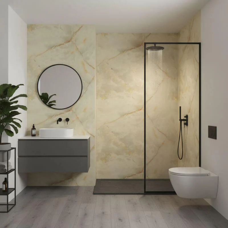 Imprevia Opal Onyx PVC Shower Panel - 1M x 2.4M - Image 8