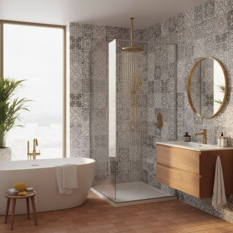 Imprevia Paros Grey PVC Shower Panel - 1M x 2.4M - Image 6