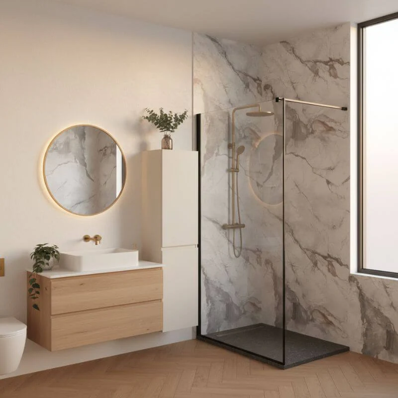 Imprevia Storm Grey Marble PVC Shower Panel - 1M x 2.4M - Image 4