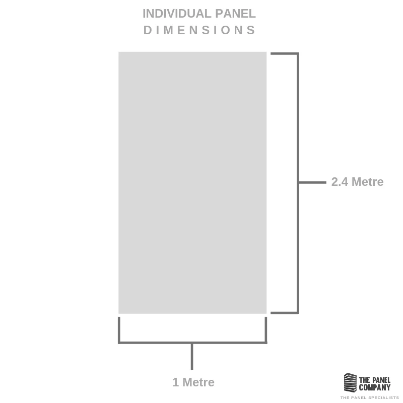 Large Grey Sparkle 1.0m x 2.4m Shower Panel - Image 5