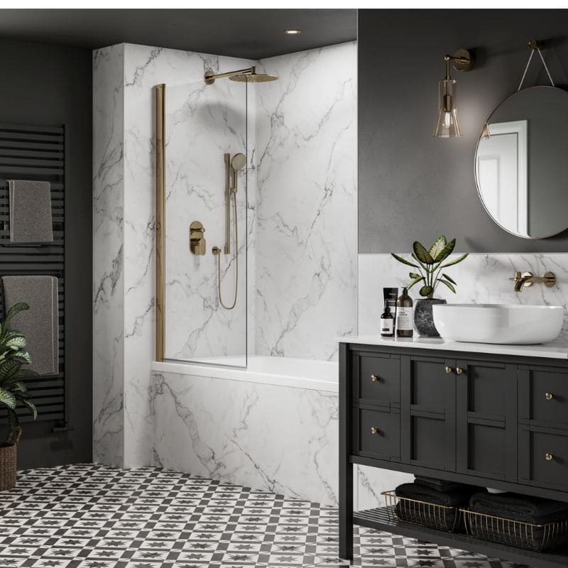 Multipanel Linda Barker Calacatta Marble Shower Panel - Image 3