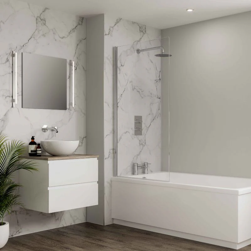 Multipanel Linda Barker Calacatta Marble Shower Panel - Image 8