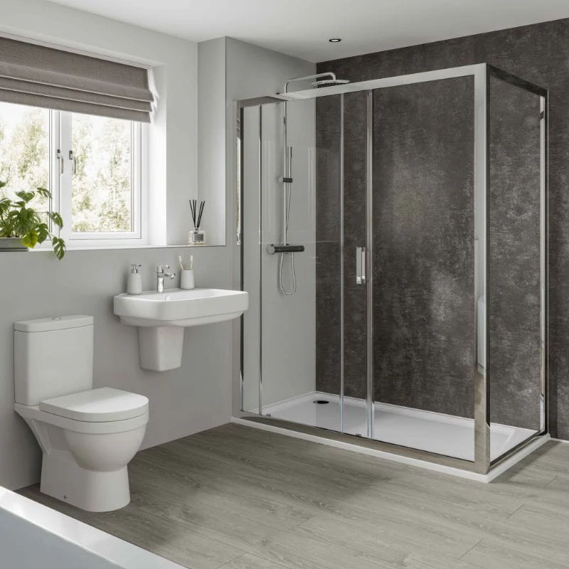 Multipanel Linda Barker Graphite Elements Shower Panel - Image 5