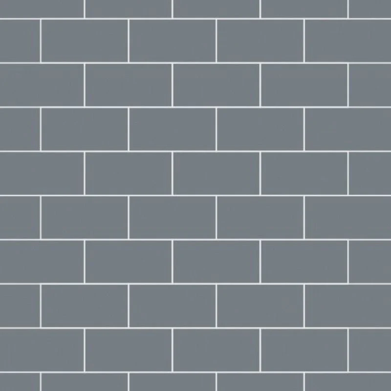 Multipanel Monument Grey Metro Tile Effect Shower Panel - Image 2