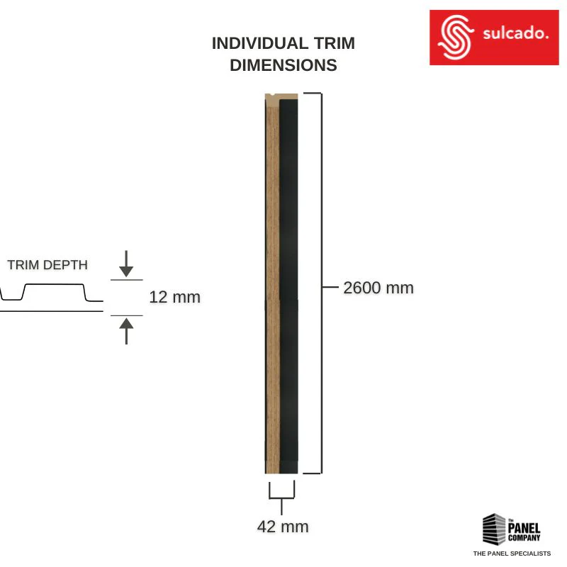 Natural Oak 3D Slat Wall Panel Framing Trim - Sulcado - Image 4