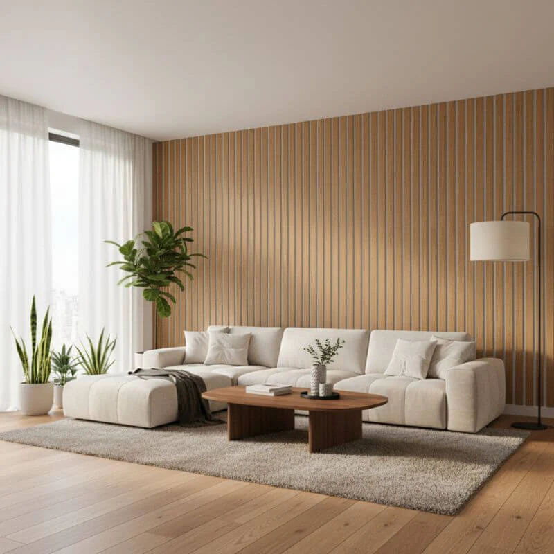 STRIVO Acoustic Slat Panel - Natural Oak - Image 9