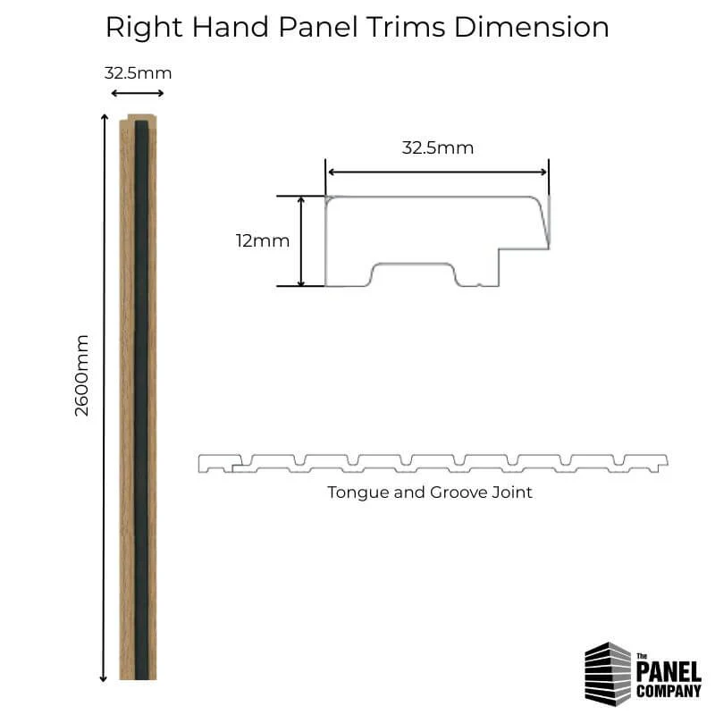 Natural Oak Water Resistant Slat Wall Panel Framing Trim - Image 4