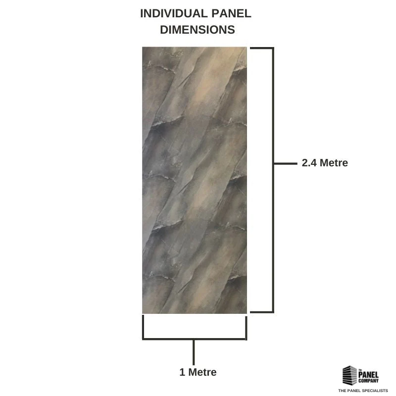 Premium Large Astra Stone Gloss 1.0m x 2.4m Shower Panel - Image 5