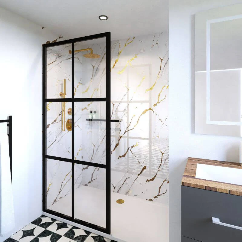 Premium Large Florence 1.0m x 2.4m Shower Panel