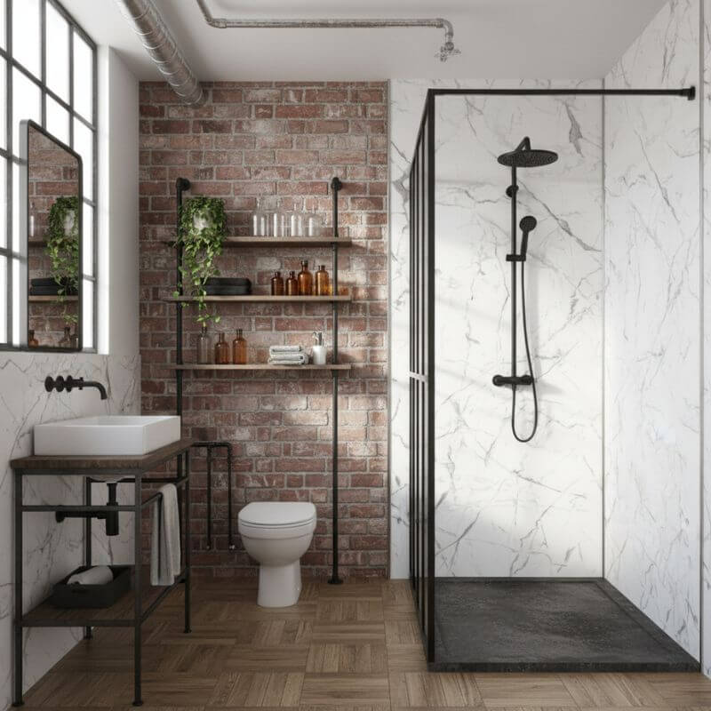 Imprevia Valdoro PVC Shower Panel - 1M x 2.4M - Image 2