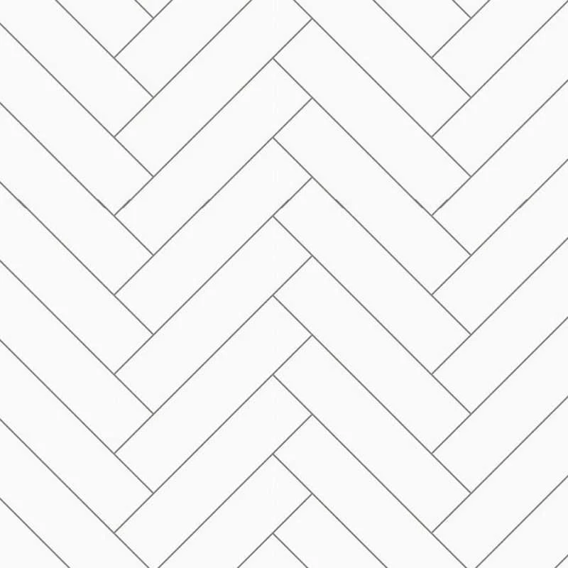 Premium Large White Herringbone Tile 1.0m x 2.4m Shower Panel - Image 3