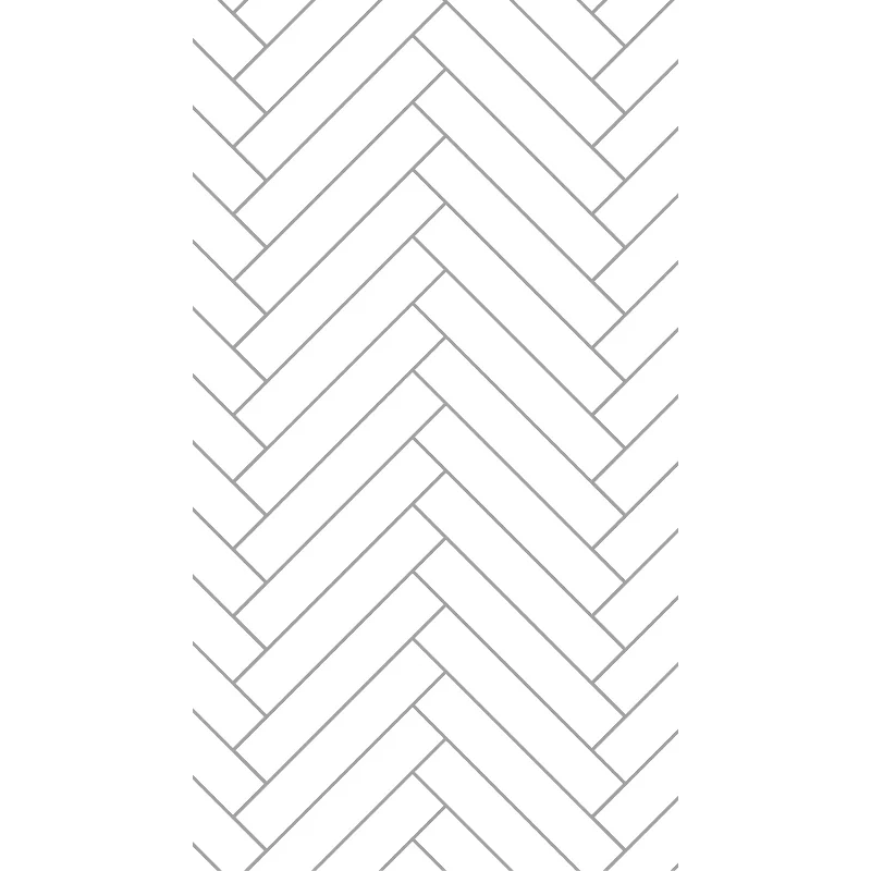 Premium Large White Herringbone Tile 1.0m x 2.4m Shower Panel - Image 4