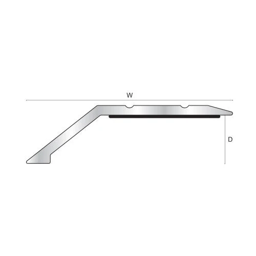 Self Adhesive Ramp - Matt Silver (50 x 15mm - 0.9m) - Image 3