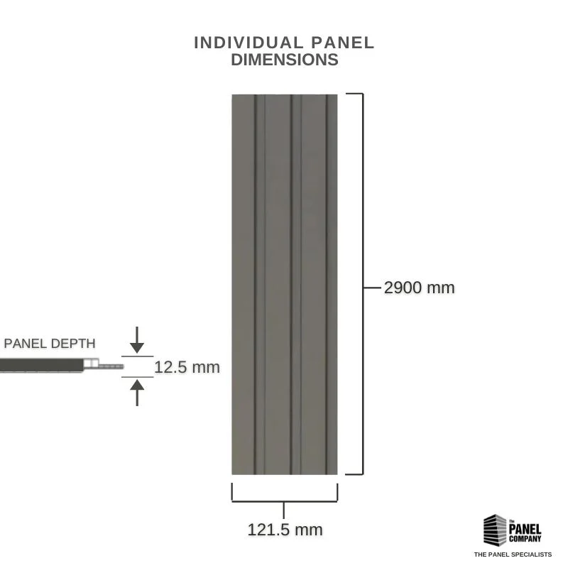 Panel Company Grey Slat Panel - Image 5