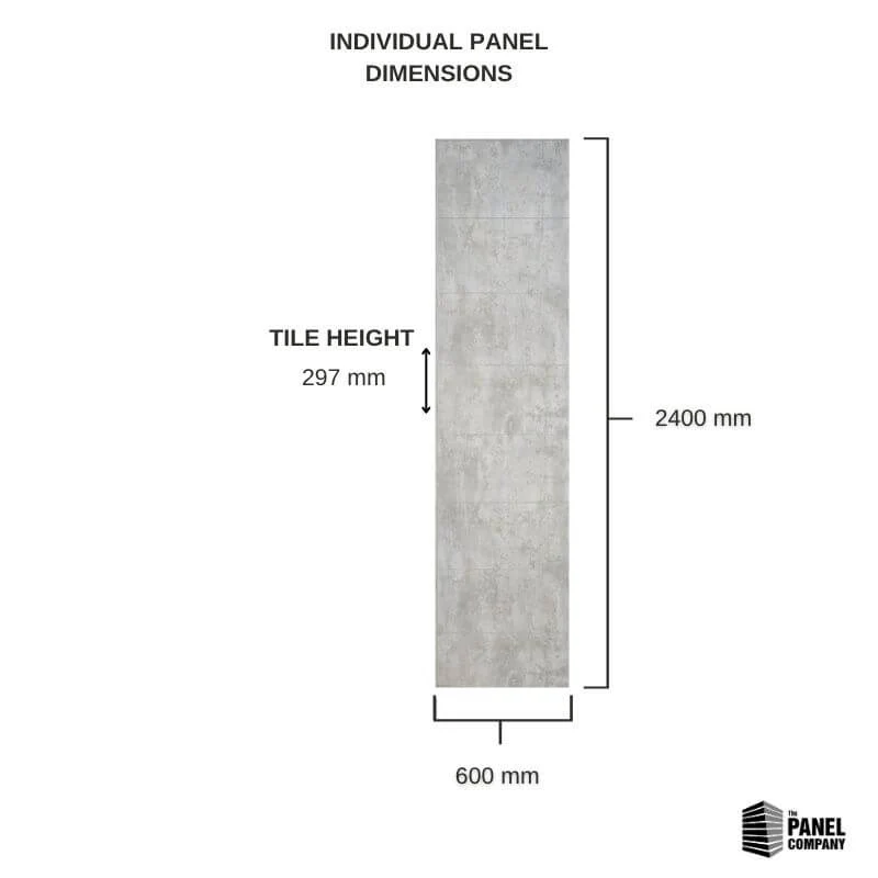 Stone Grey Marble Tile Wall Panel - 600mm - Image 4
