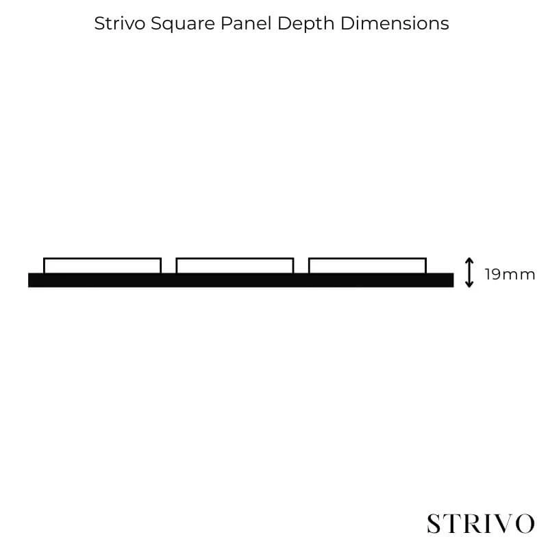 STRIVO Acoustic Square Wall Panel - Walnut - Image 4