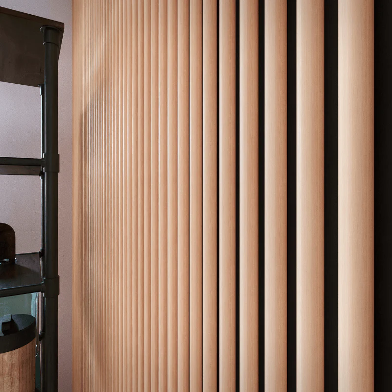 STRIVO Curve Acoustic Slat Wall Panel - Natural Oak - Image 3