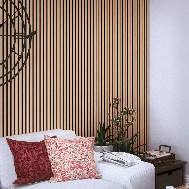 STRIVO Curve Acoustic Slat Wall Panel - Natural Oak - Image 4