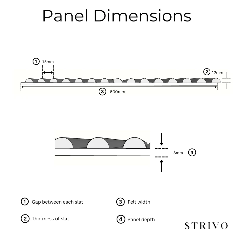 STRIVO Curve Acoustic Slat Wall Panel - Natural Oak - Image 6