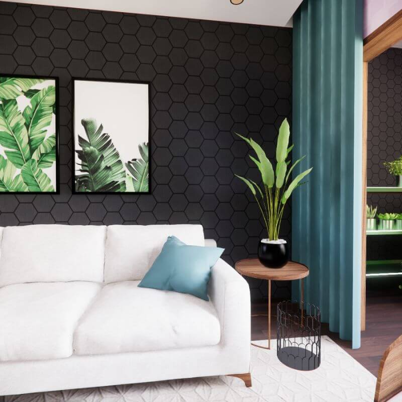 STRIVO Acoustic Hexagon Wall Panel - Black Oak - Image 4