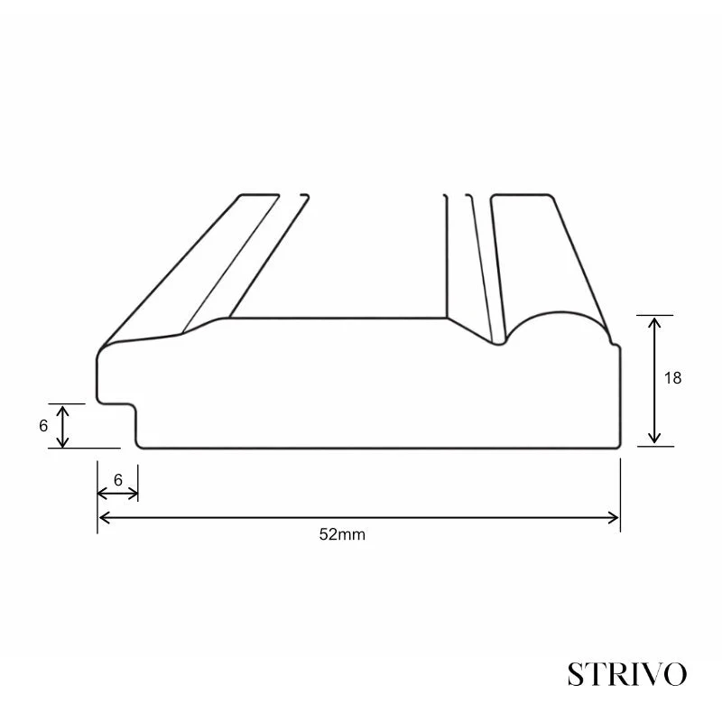 STRIVO MDF Dado Rail - 2.4M - Image 3