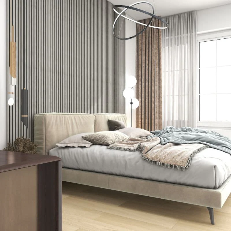 STRIVO Acoustic Slat Panel - Grey Oak - Image 3