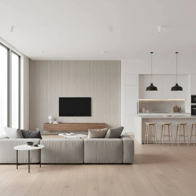 STRIVO Acoustic Slat Panel - Grey Oak - Image 6