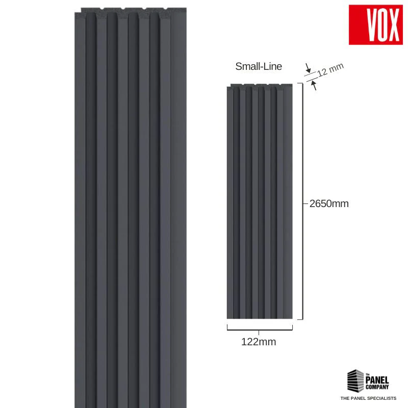 Vox Linerio Anthracite Slat Panel | Available in S-Line, M-Line & L-Line - Image 4