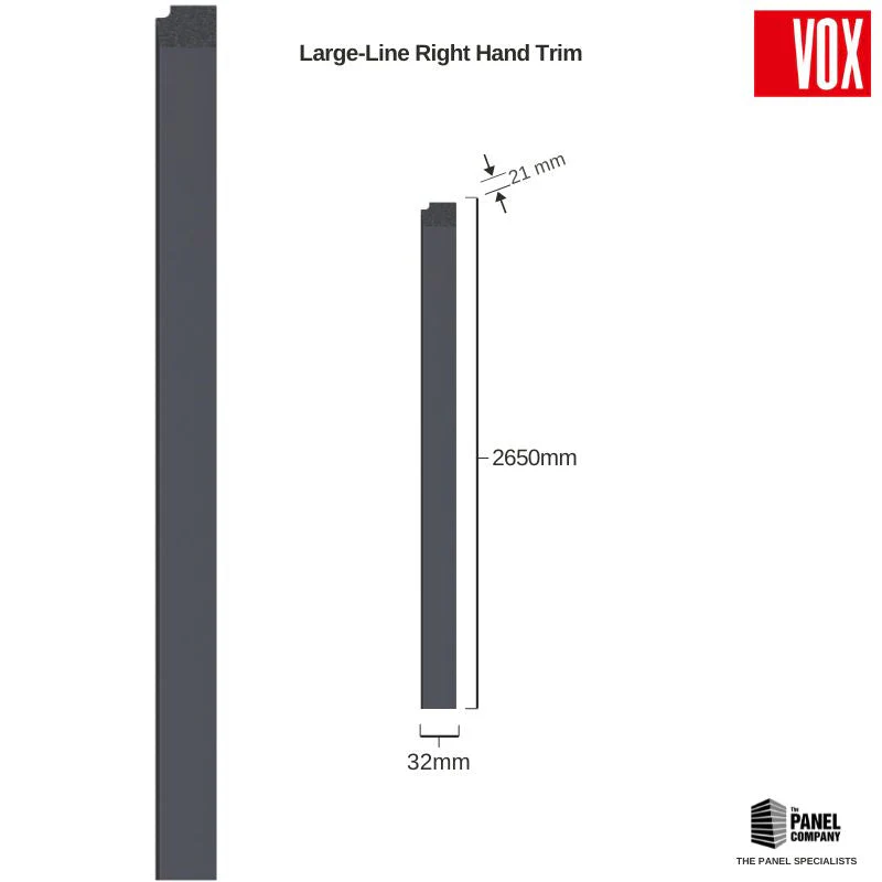 Vox Linerio Anthracite Slat Panel Trim | Multiple Variants Available - Image 10