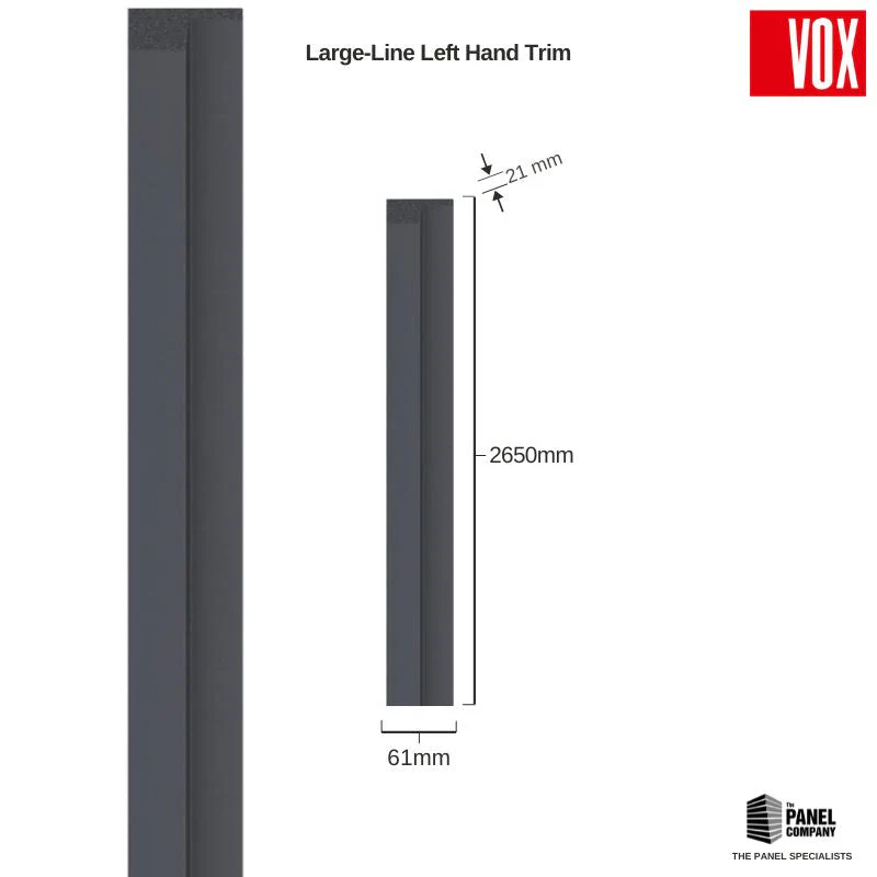 Vox Linerio Anthracite Slat Panel Trim | Multiple Variants Available - Image 9