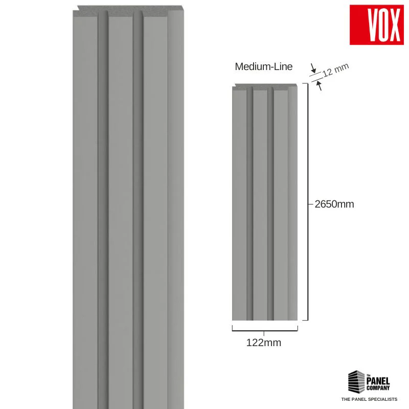 Vox Linerio Grey Slat Panel | Available in S-Line, M-Line & L-Line - Image 6