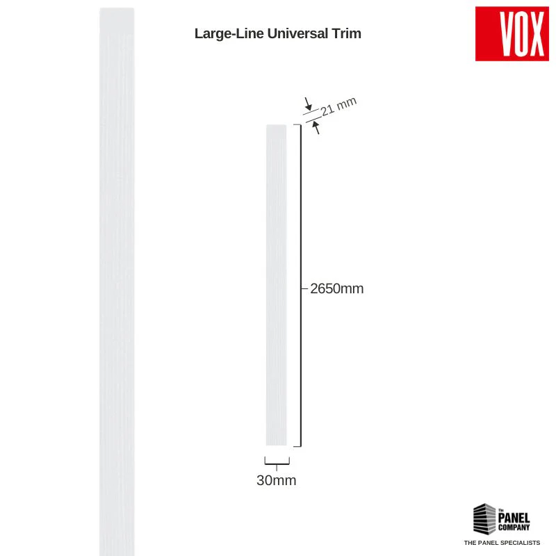 Vox Linerio White Slat Panel Trim | Multiple Variants Available - Image 4