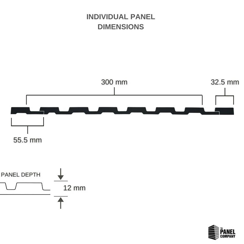 Walnut Water Resistant Slat Wall Panel - Image 5