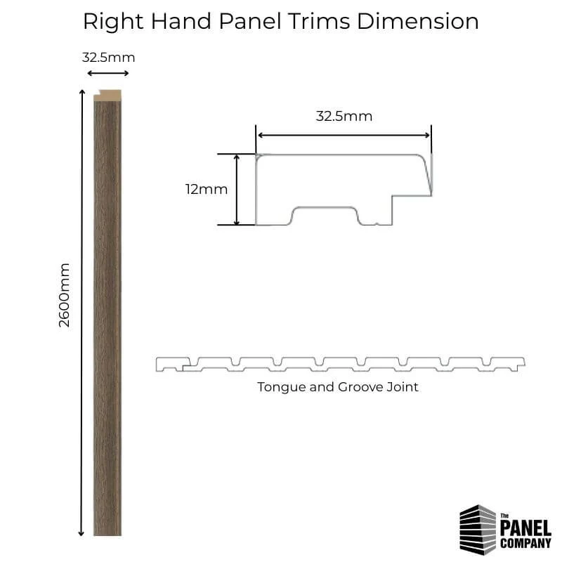 Walnut Water Resistant Slat Wall Panel Framing Trim - Image 4