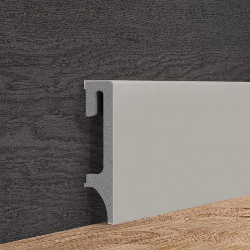 Warm Grey Vox Espumo Skirting Board | 80mm x 2.4m | 1 Pack - Image 3