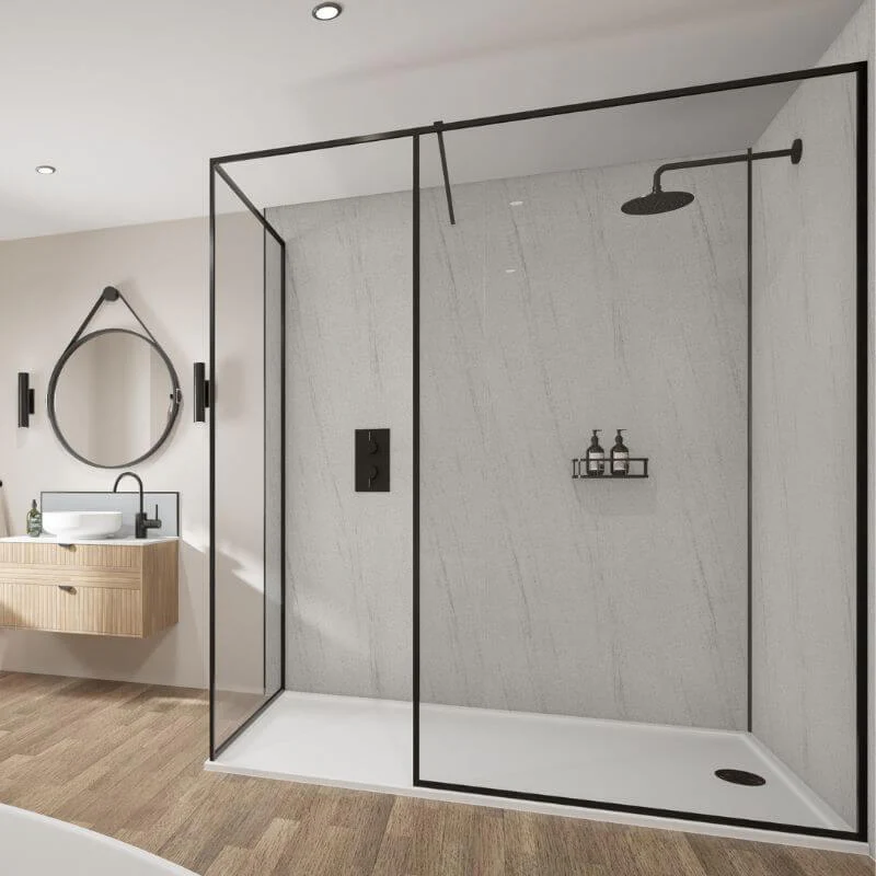 Wetwall Mermaid Gris Granite Shower Panel - Image 3