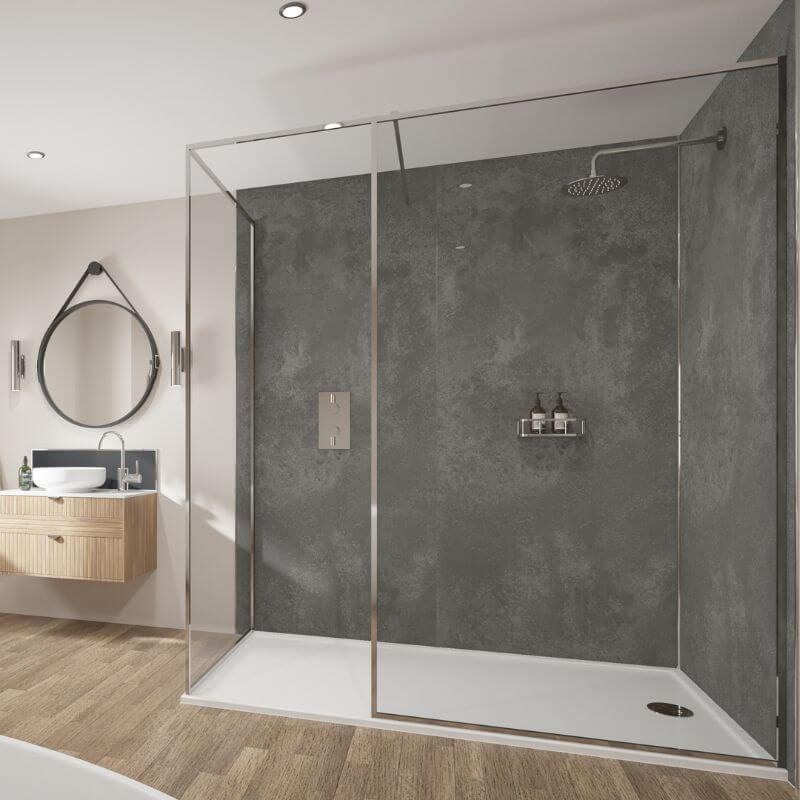 Wetwall Mermaid Magma Stone Shower Panel - Image 3